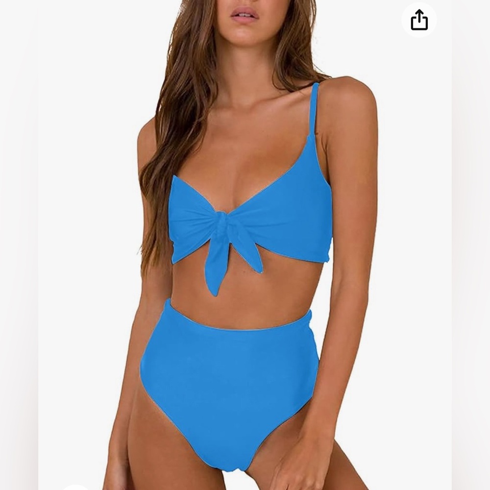 Honlyps high waisted Bikini Swimsuit in blue